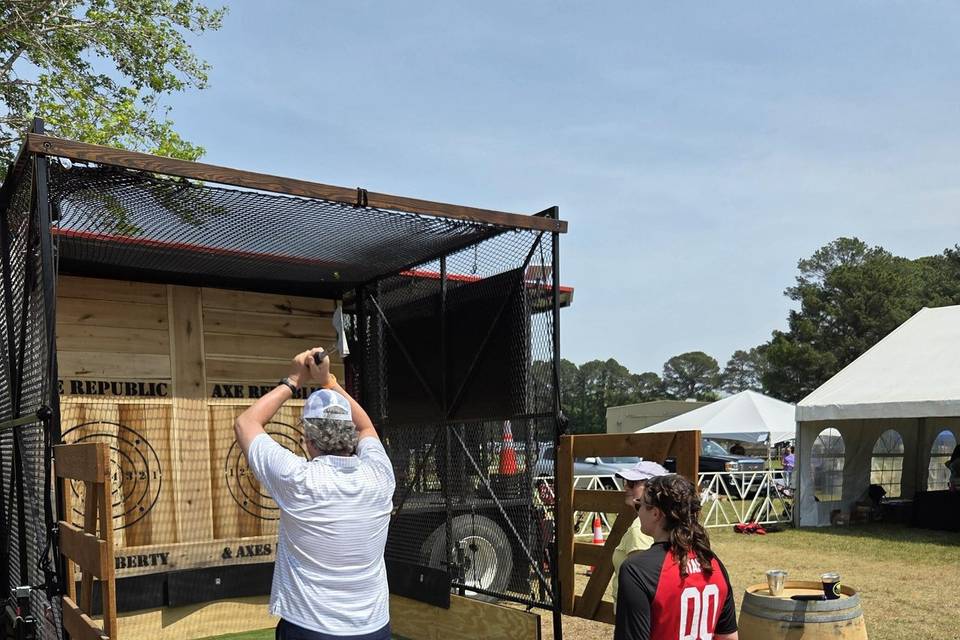 Axe throwing at M.A.R.T.Y