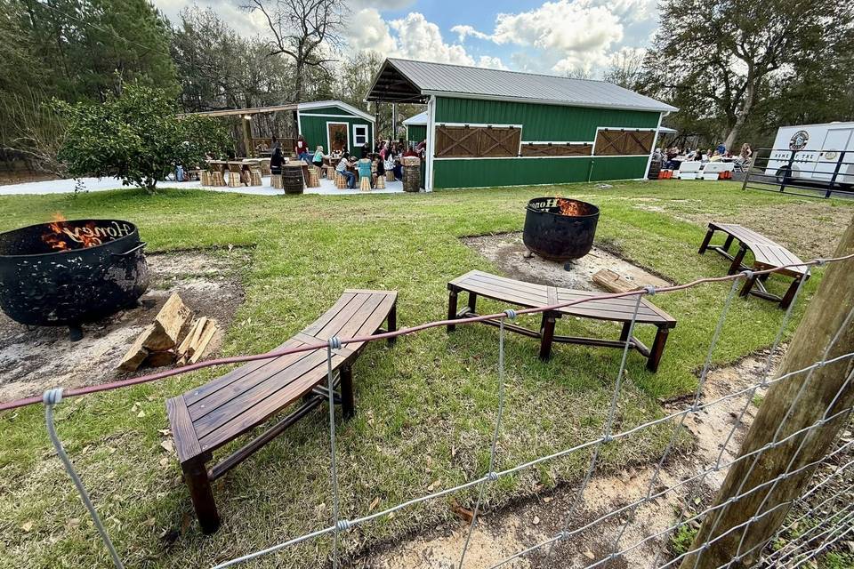 Fire pit social area