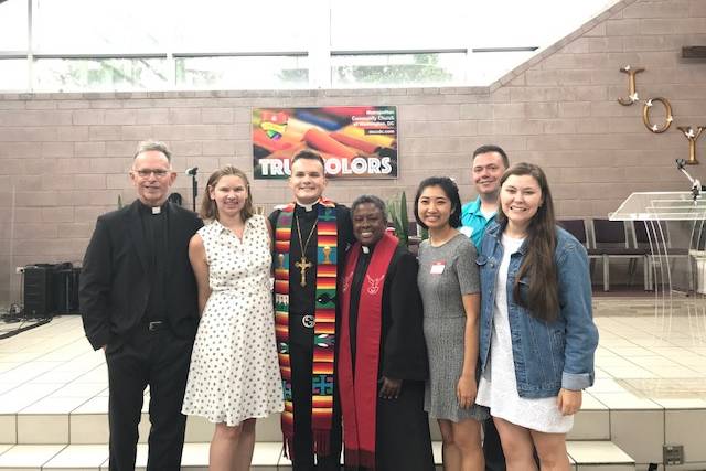 Fr Ed at a Lutheran ordination