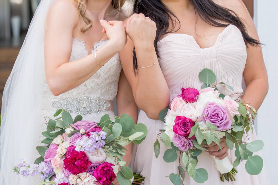 Smiling brides