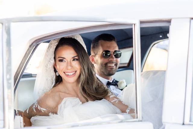 In the car