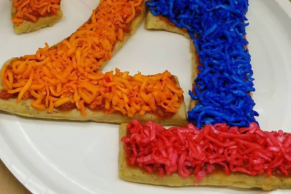 Numbers-shaped Pizza