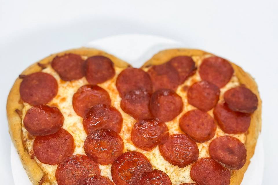 Heart-shaped Pizza