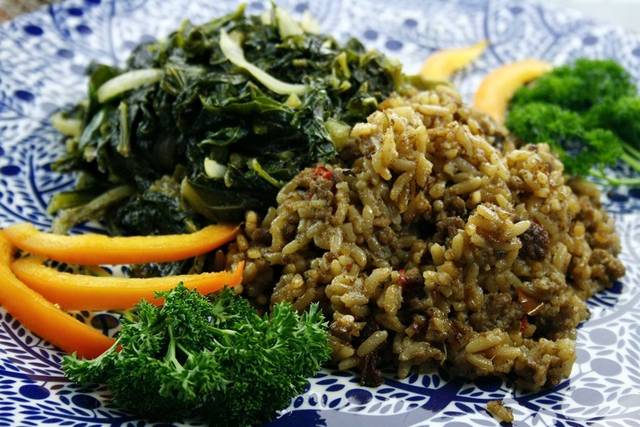 Dirty Rice & Country Greens