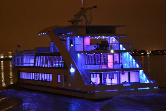 The Hybrid is docked at either Pier 15 or Pier 40 in New York CityStarting at $6,000