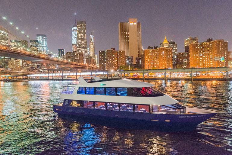 The Esprit is docked at Pier 15 or Pier 40 in New York CityStarting at $7,000