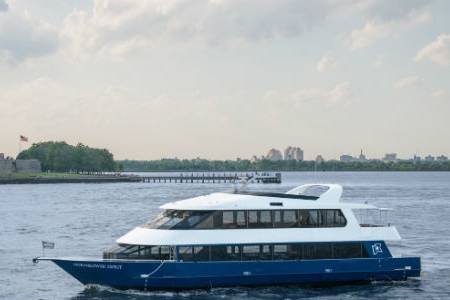 The Esprit is docked at Pier 15 or Pier 40 in New York CityStarting at $7,000