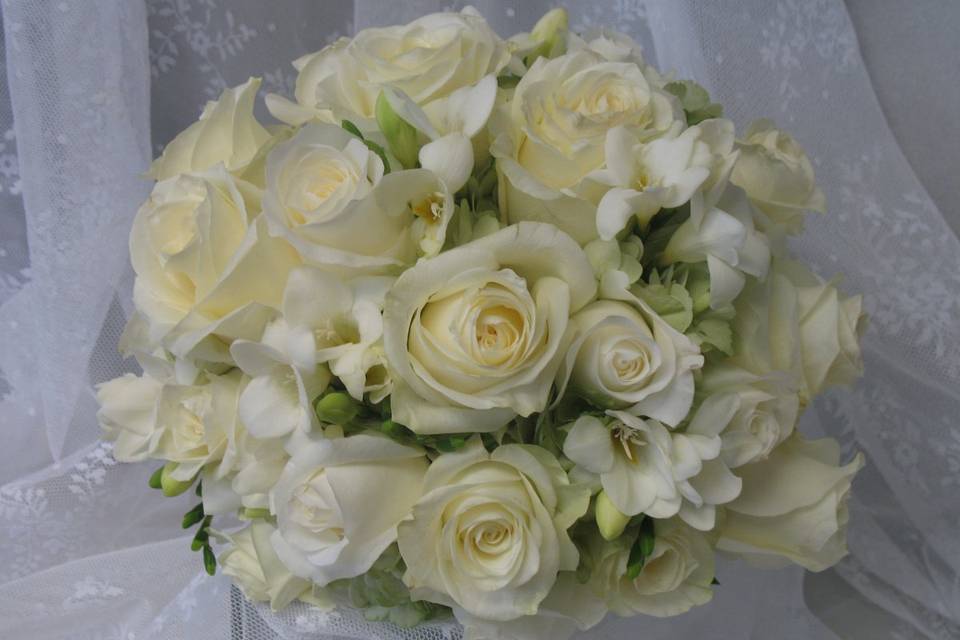 White round bouquet