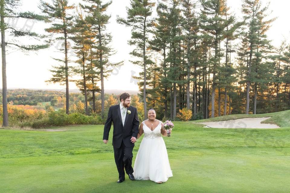 Golf course wedding