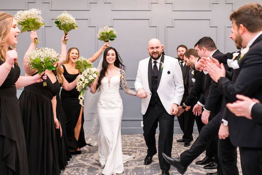 Bridesmaids and groomsmen