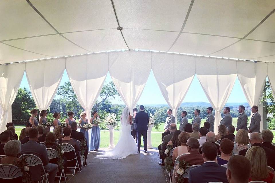 Tent wedding