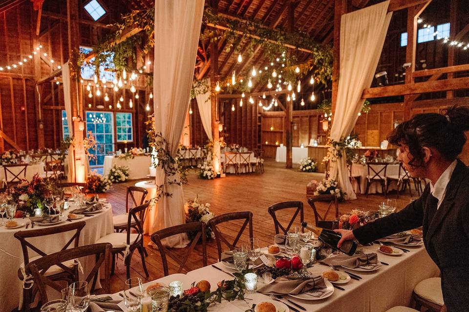 Rustic Wood Bar - Classical Tents and Party Goods