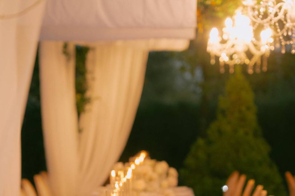 Flowers and candles