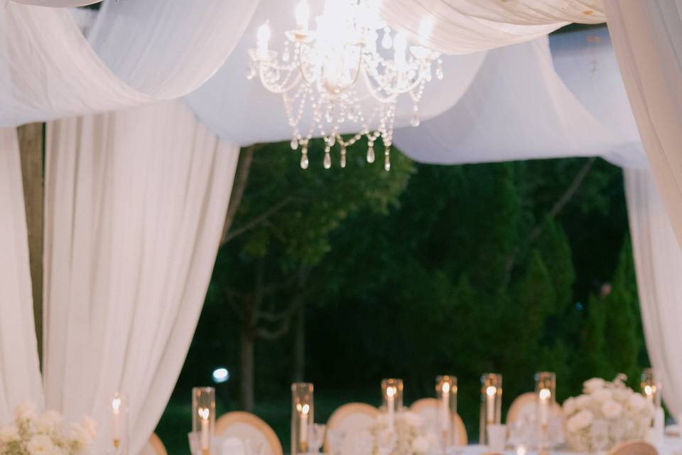 Flowers and candles