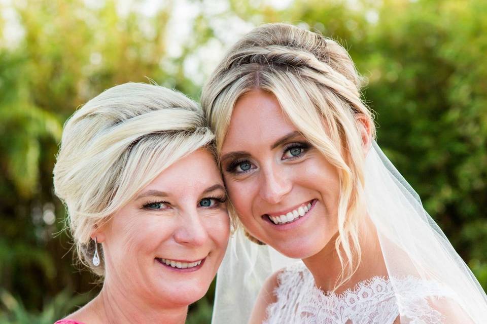 Bride and mother