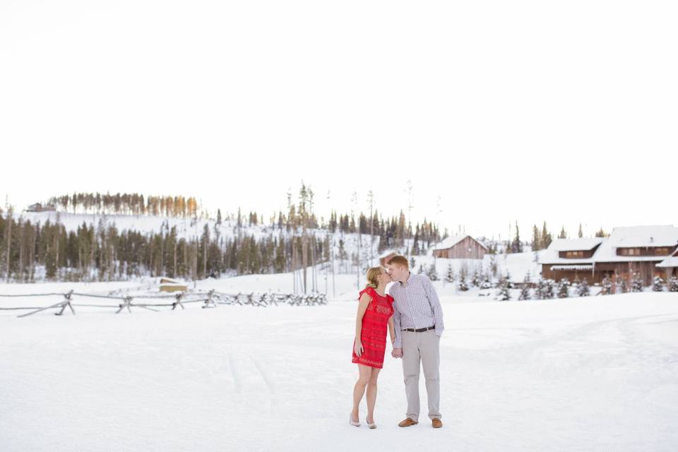 Couple kissing