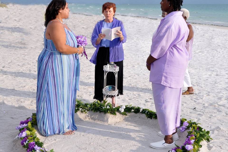 Beach ceremony