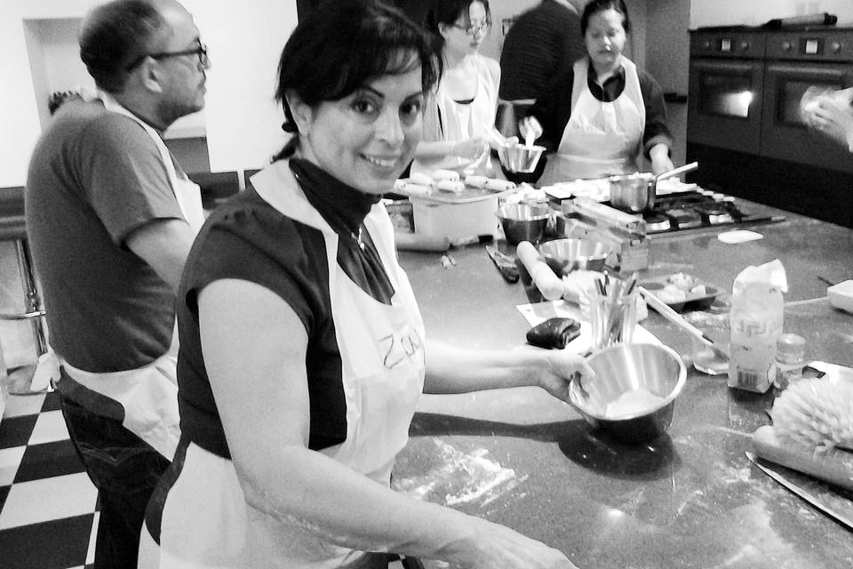 Paris 2012 - Practice, practice, practice! This day we were making delicious pastries.