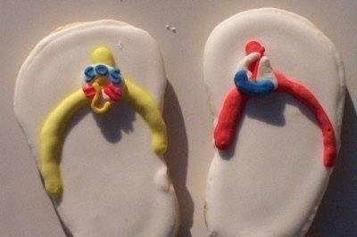 Flip flop cookies will make a big impression on your guests.