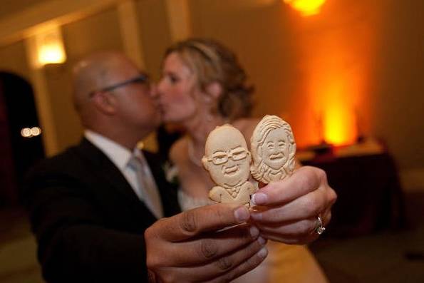 Custom caricature cartoon cookies are sure to be a big hit.