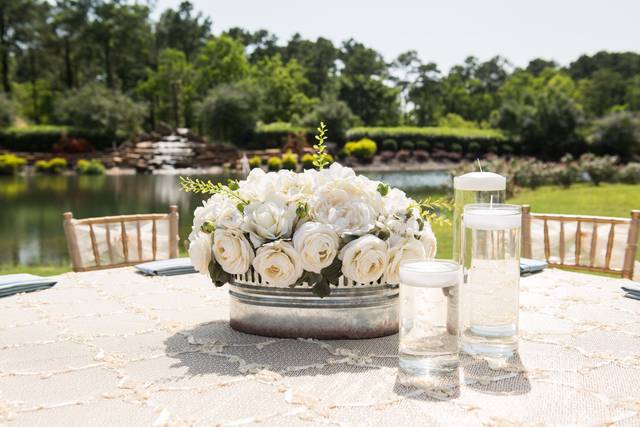 White flower centerpiece