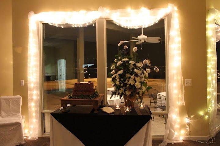 Wedding cake display