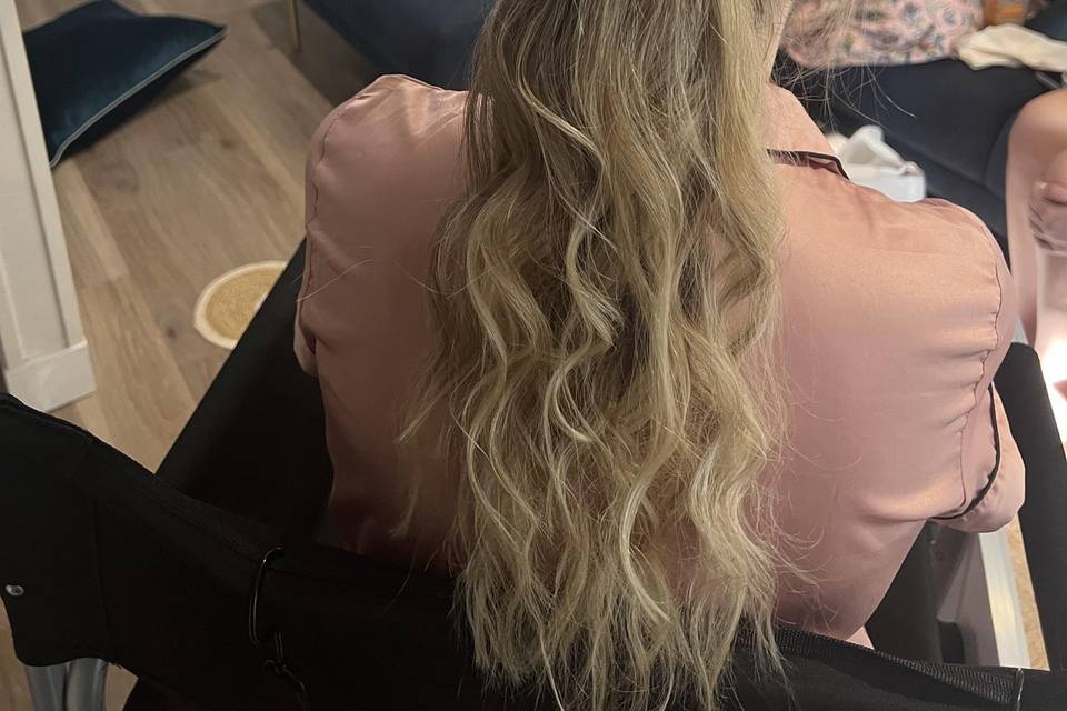 Bridesmaids hair