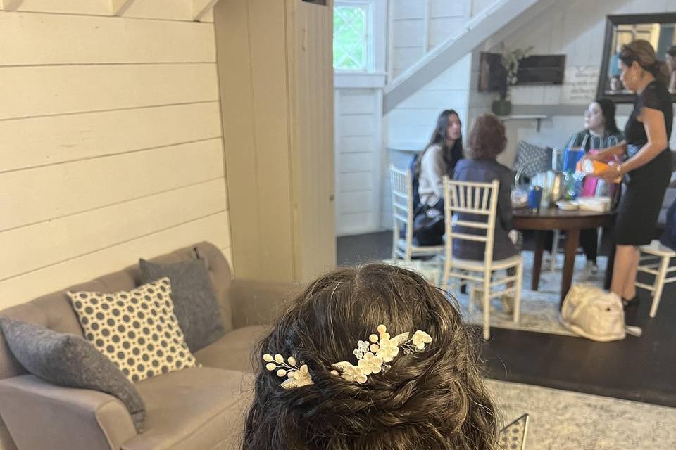 Bridesmaids hair