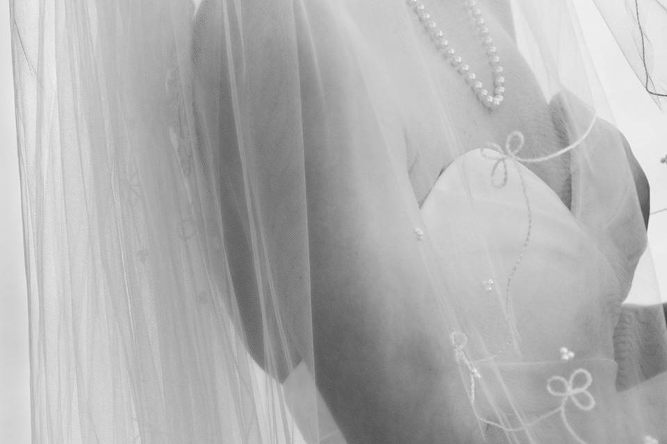 Bride and her veil