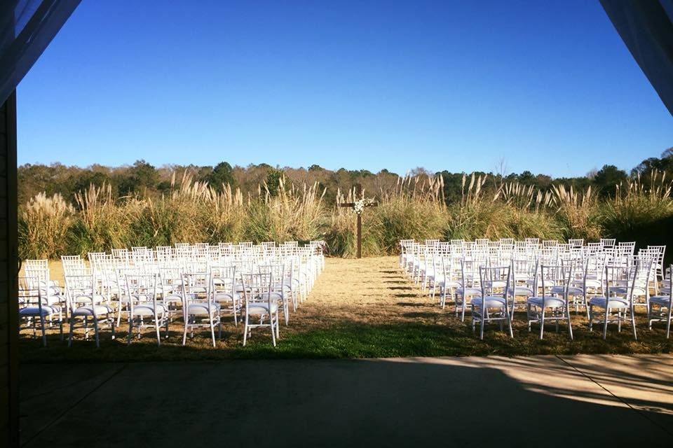 Outside the ballroom