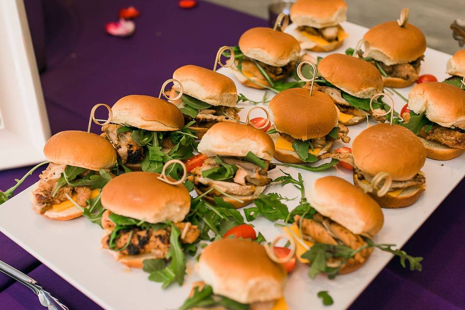 Grilled chicken sliders