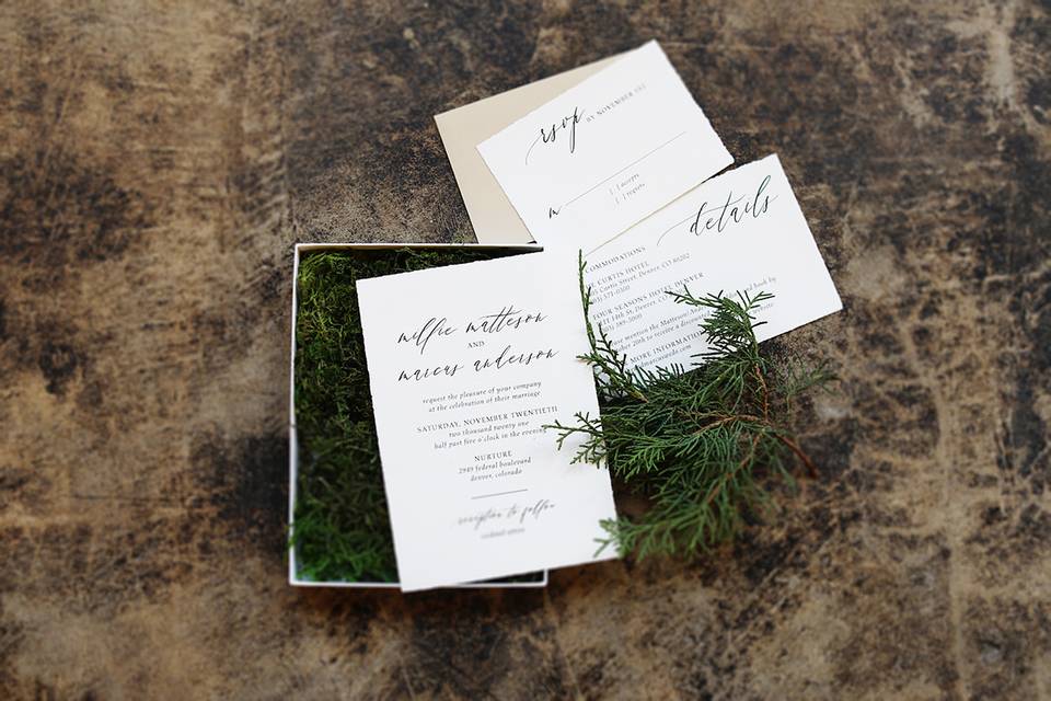 Boxed Invitations