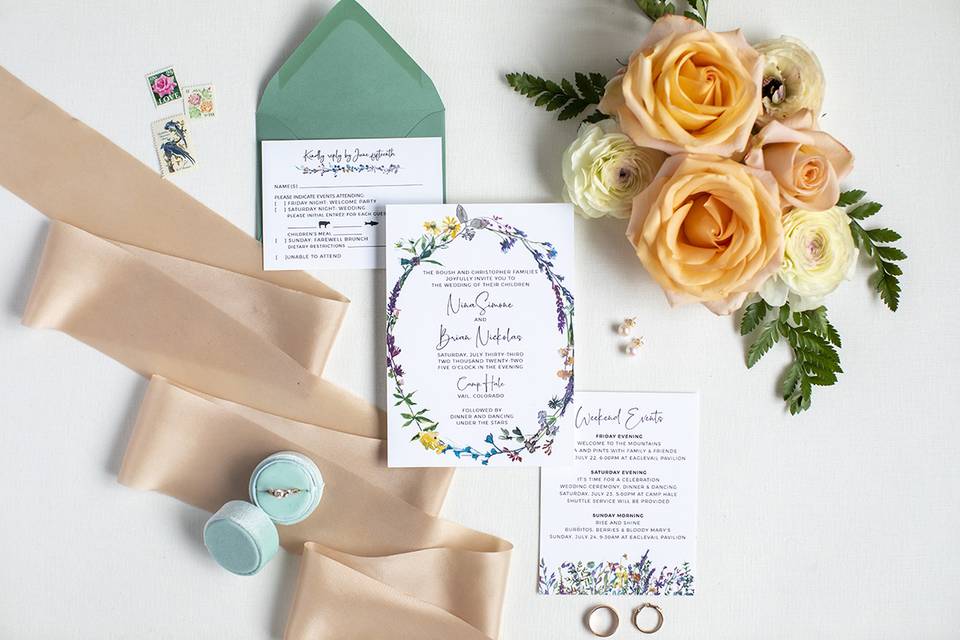 Floral Invitations