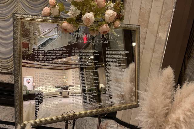 Seating board mirror acrylic