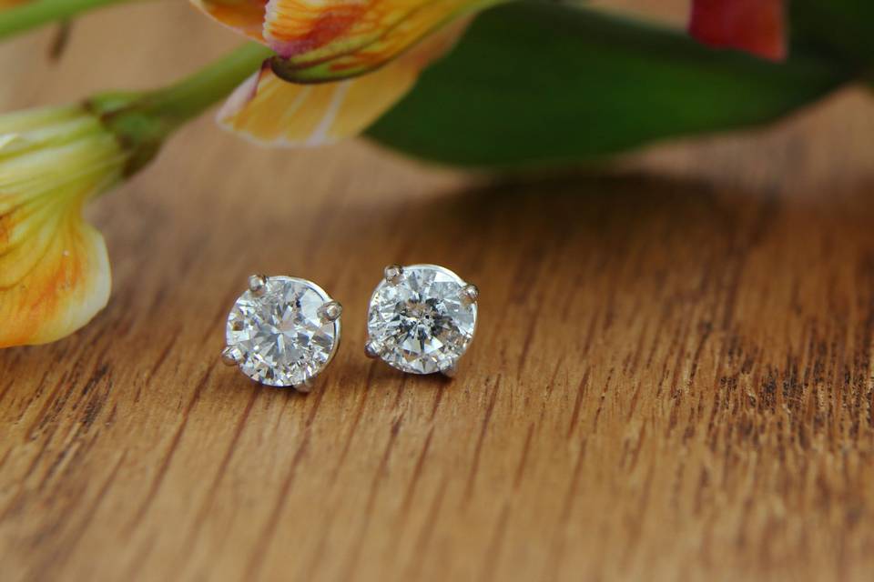 Classic Diamond Studs