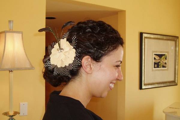 Floral style hair