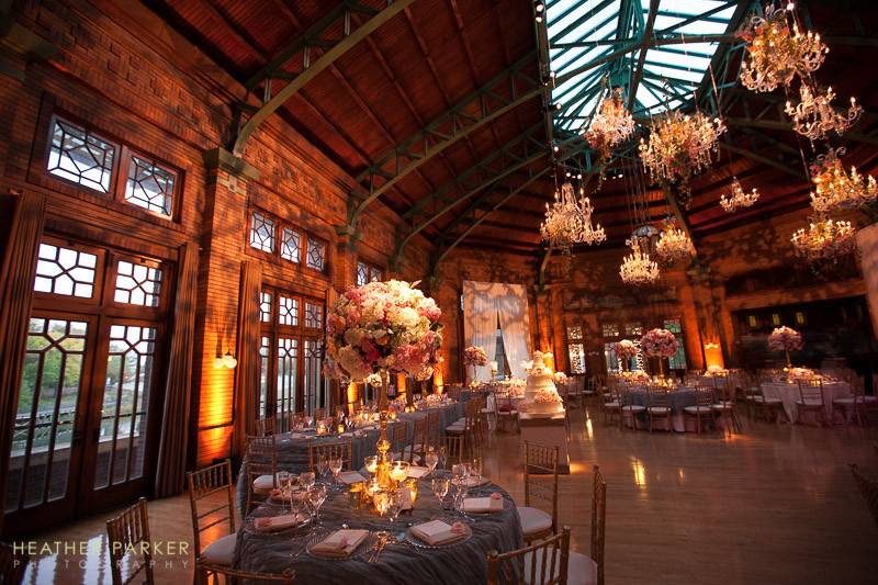 Cafe Brauer wedding with Simply Perfect Events, HMR Designs / Heffernan Morgan, Amy Beck Cake Design, and Arlen Music.