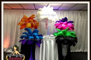 Feathers By Angel-Rent Ostrich Feather Centerpieces