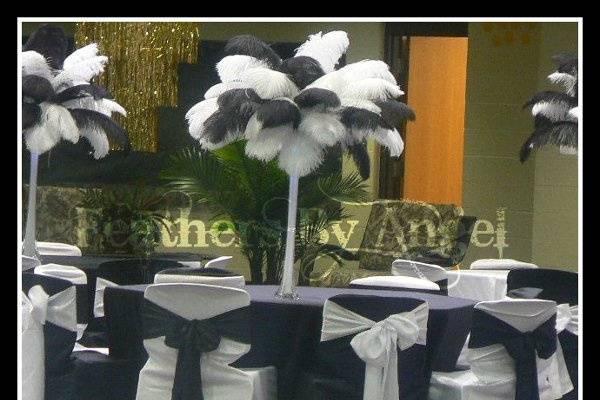 Feathers By Angel-Rent Ostrich Feather Centerpieces