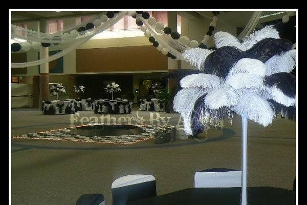 Feathers By Angel-Rent Ostrich Feather Centerpieces