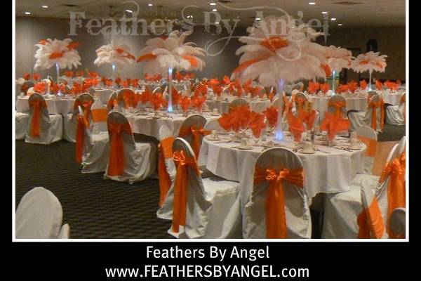 FEATHER CENTERPIECES​ - Feather Centerpiece Rental For Weddings and Sweet 16