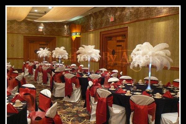 Feathers By Angel-Rent Ostrich Feather Centerpieces