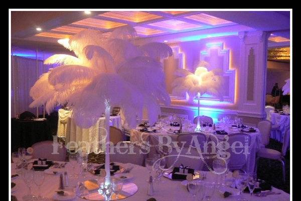 Rent ostrich feather Centerpieces for All Events!