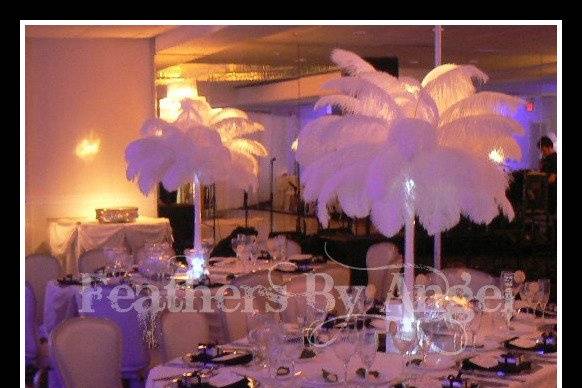Rent ostrich feather Centerpieces for All Events!