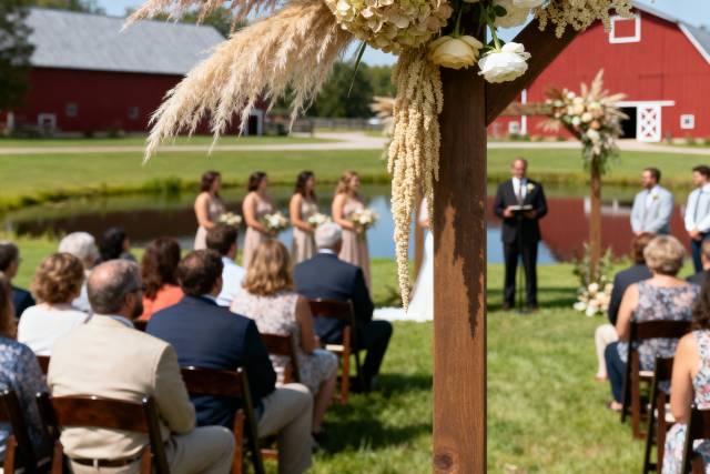 Boho wedding flowers