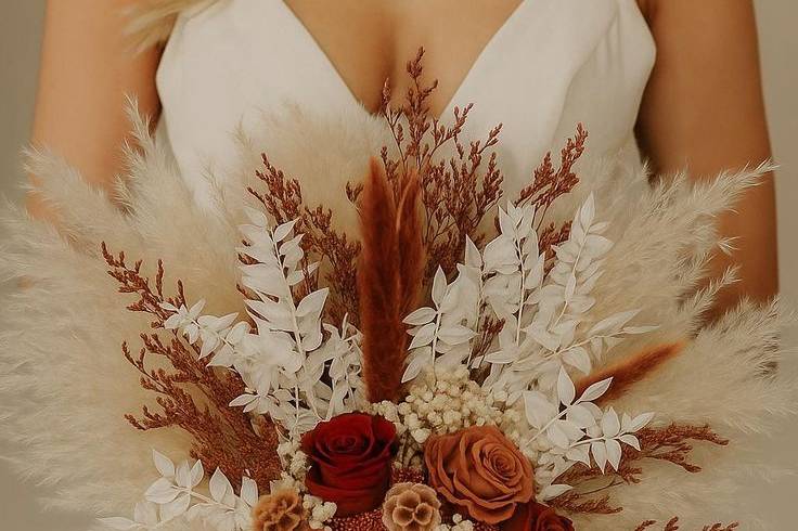 Boho wedding flowers