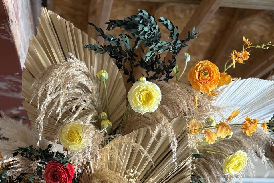 Boho wedding flowers