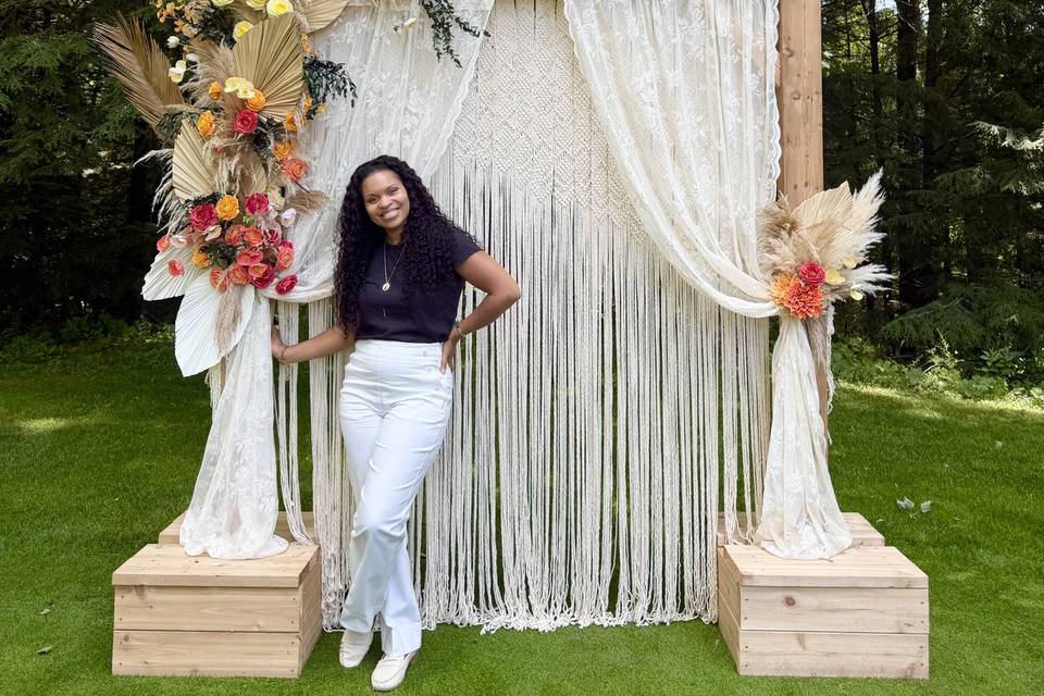 Boho wedding flowers