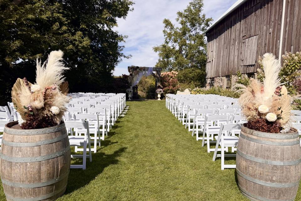 Boho wedding flowers