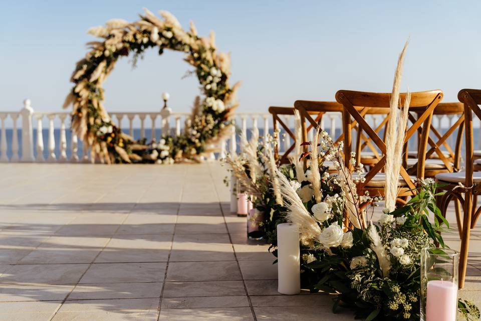 Elegant Pampas table